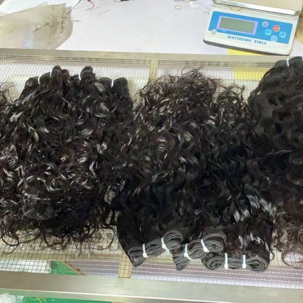 High Quality Human Hair Extensions 1B Natural Wave  20" inches